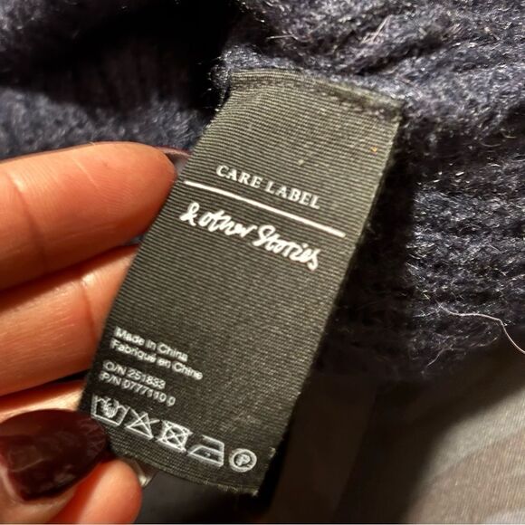 & Other Stories Wool Alpaca Blend Turtleneck Sweater- Size Large - Picture 5 of 10